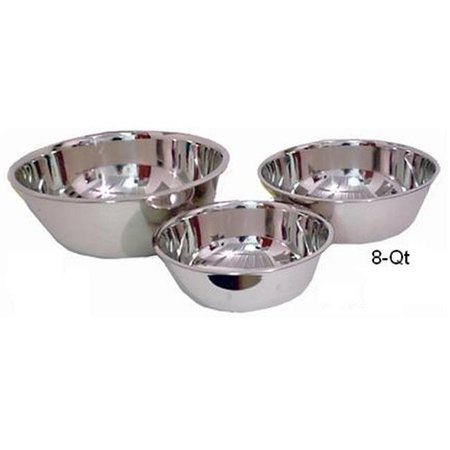 LINDY S Lindy s 48D8 8-Quart Extra Heavy Stainless Steel Mixing Bowl 48D8